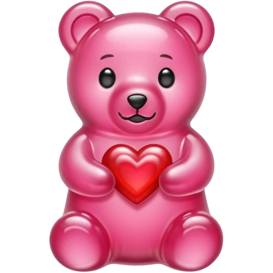 Gummy Beart Pink heart emoji