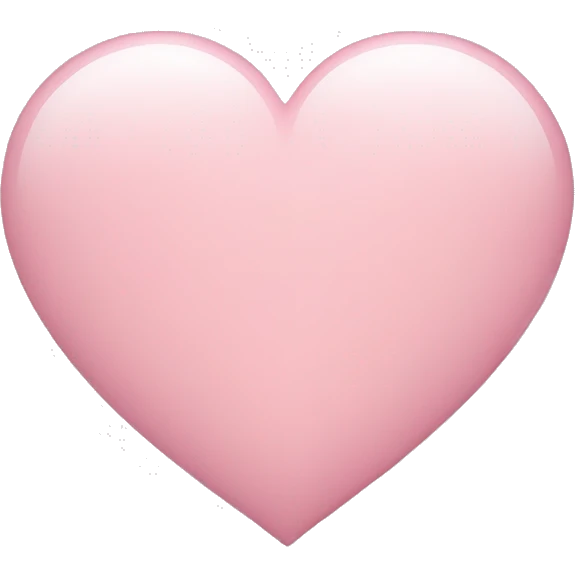 Light pink heart emoji