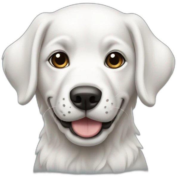cachorro branco emoji