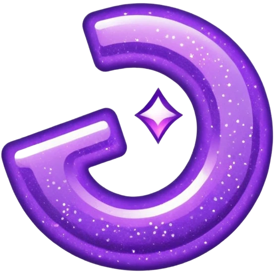 symbol glitter purple $ emoji