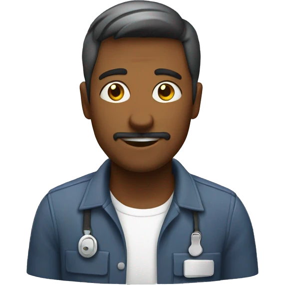 homme au travail panneau emoji