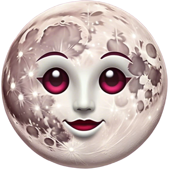 Moon Burgundy emoji