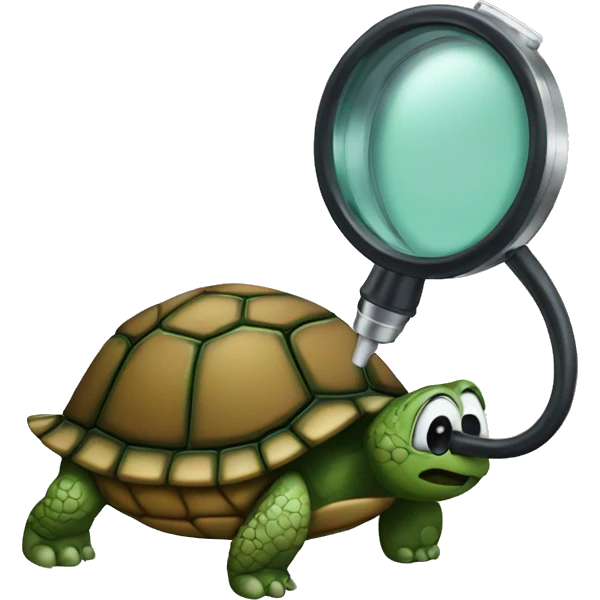 Turtle with a sthetoscope emoji