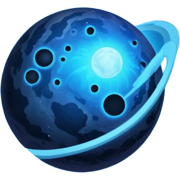 space, planets, dark blue emoji