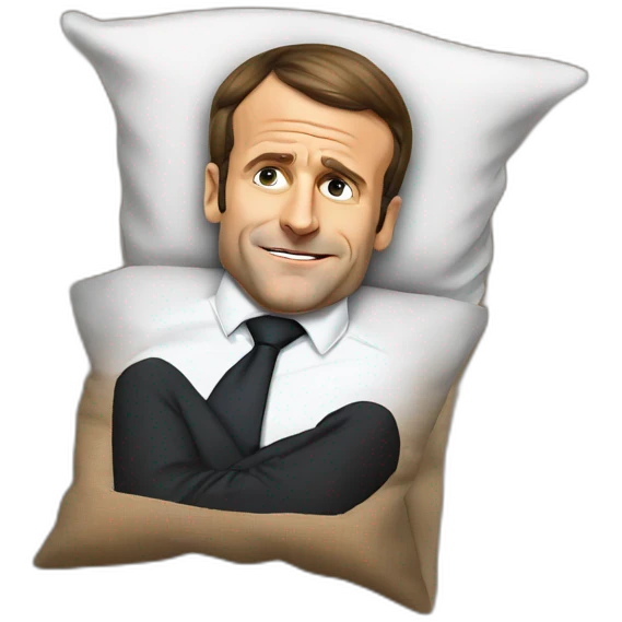 Emmanuel Macron qui dort emoji