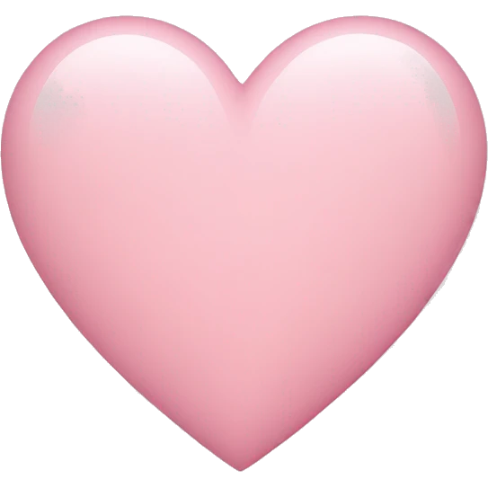 Light pink heart emoji