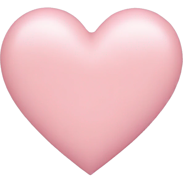 pastel pink heart emoji