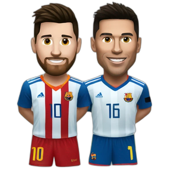 Messi and ronaldo emoji