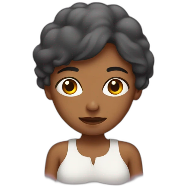 Mujer menstruación emoji