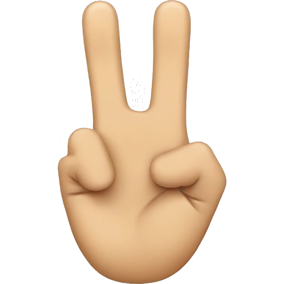 3 fingers emoji