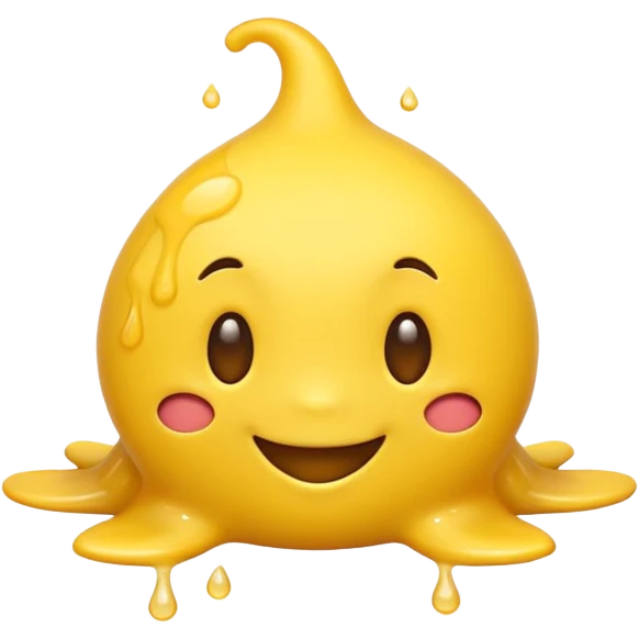 I want a squirt emoji but its colored a yellowing but mostly white emoji