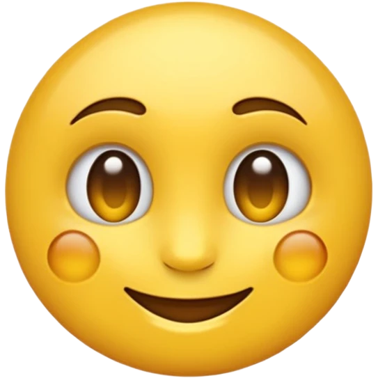 Emoji rond et jaune qui regarde à gauche de lui  emoji