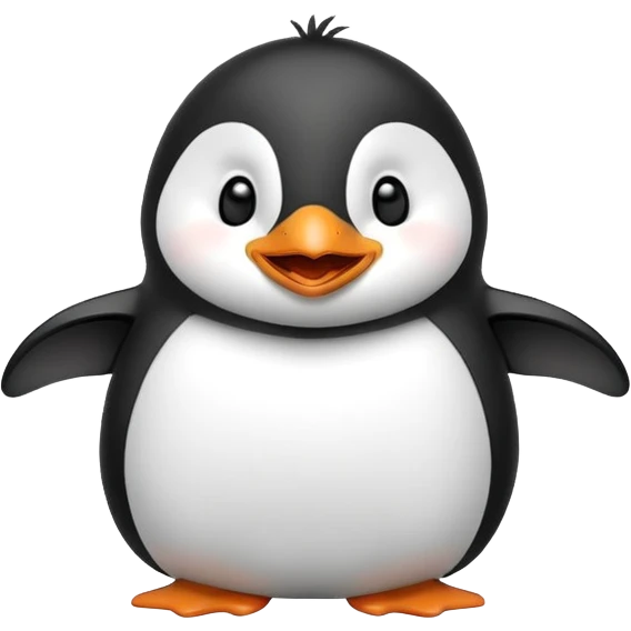 laughing penguin emoji