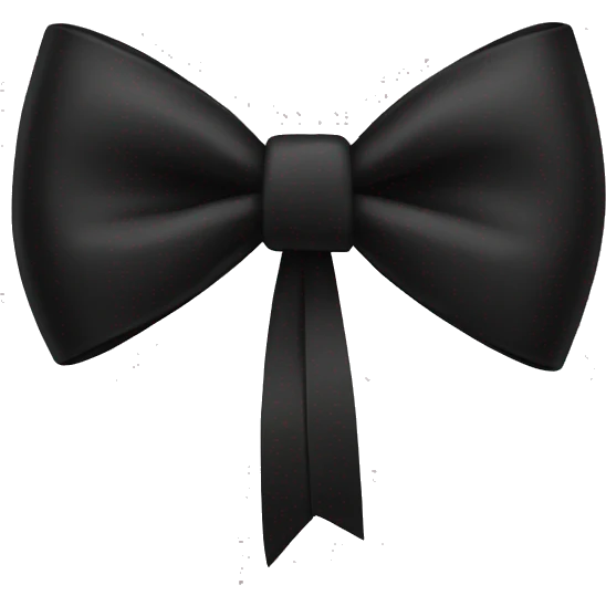 black bow emoji