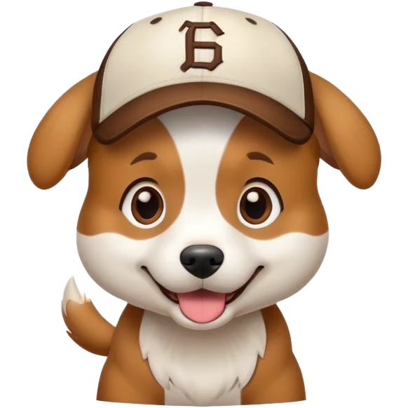 Dog baseball  emoji