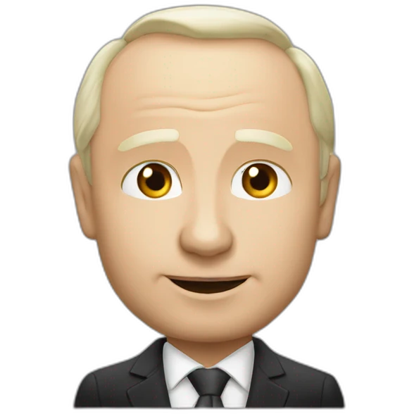 Vladimir Poutine qui fait un doigt d'honneur emoji