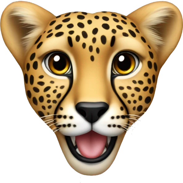 Cheetah heart emoji
