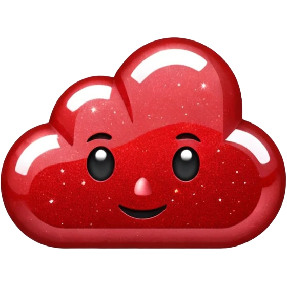red glitter cyberpunk emoji