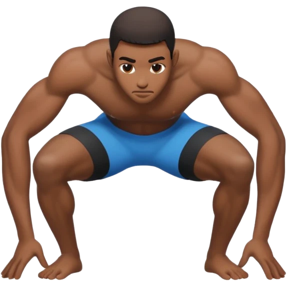 black person bending over emoji