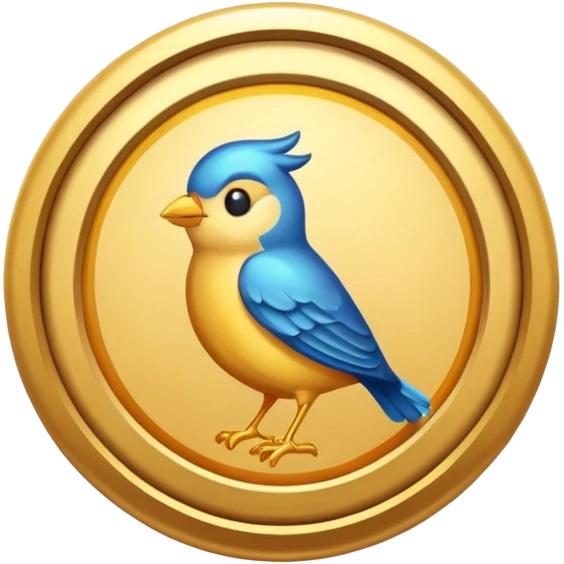 circular achievement style badge for early bird emoji
