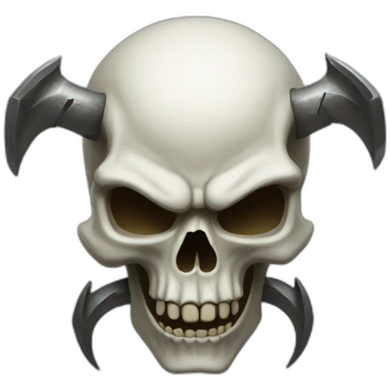 thunder skull emoji