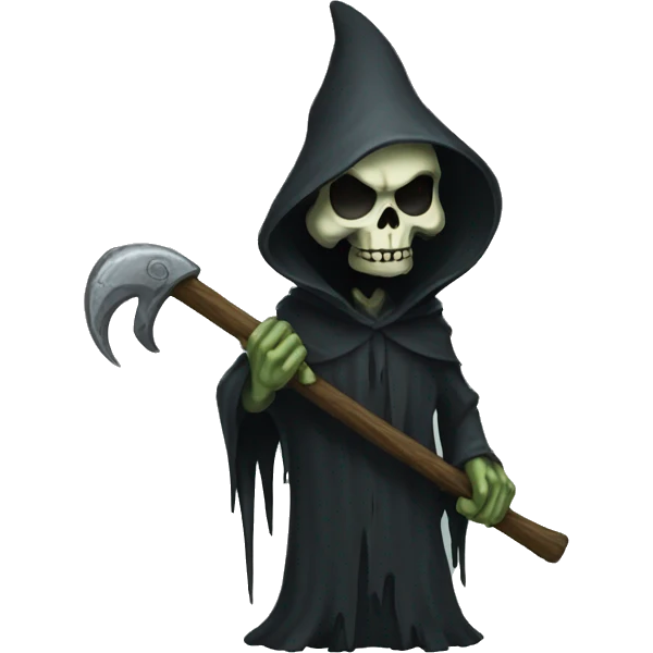 grungy grot grim reaper emoji