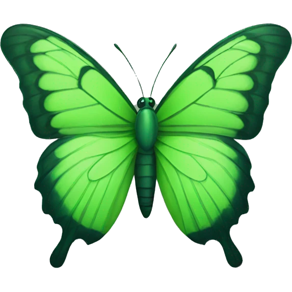 green butterfly  emoji