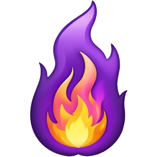 purple fire emoji