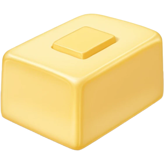 Big Butter piece on the white plate  emoji