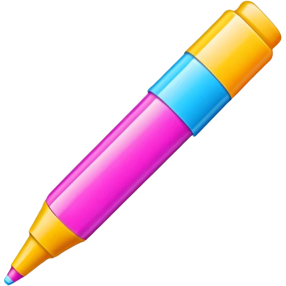 colorful highlight marker emoji