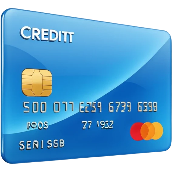 3D style credit card icon, no text emoji