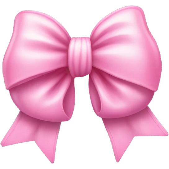 Pink bow ￼ emoji