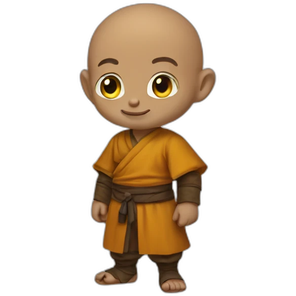 The open hand halfling monk emoji