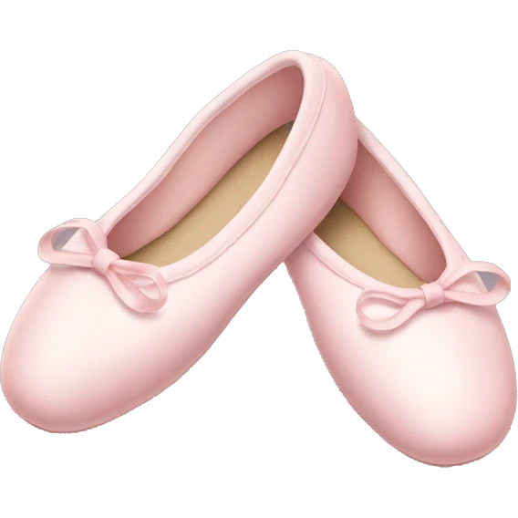 Pale pink ballet shoes emoji