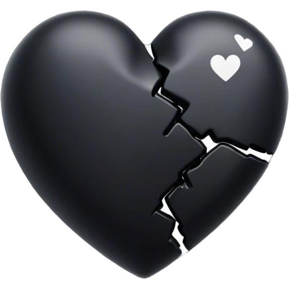 Black broken heart emoji