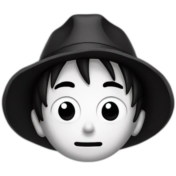 luffy noir emoji