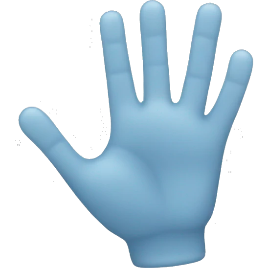 Frozen hand emoji