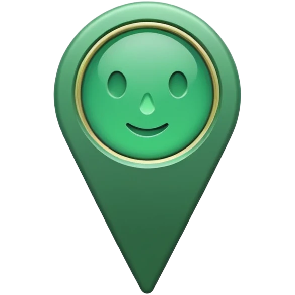 green location marker simple emoji