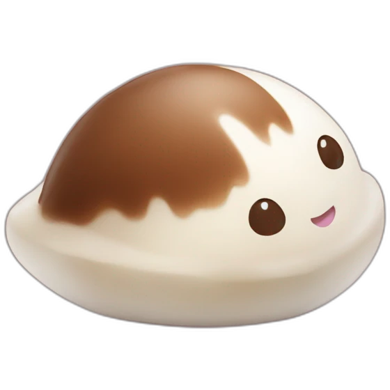 Mochi qui mange du chocolat emoji