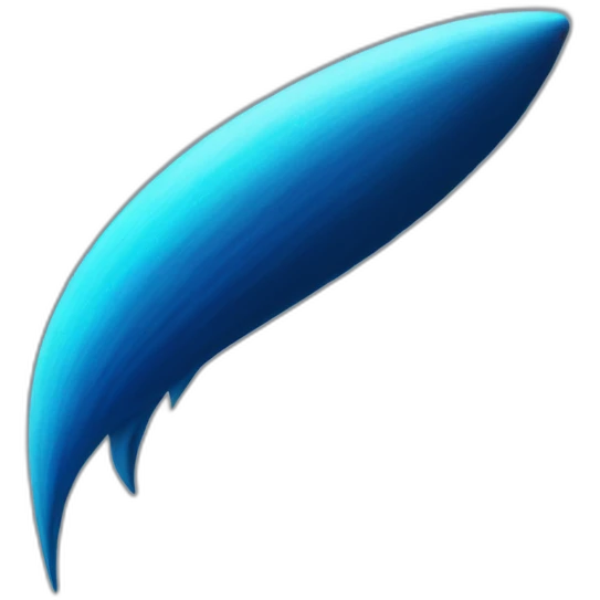 a comet with it's blue tail emoji