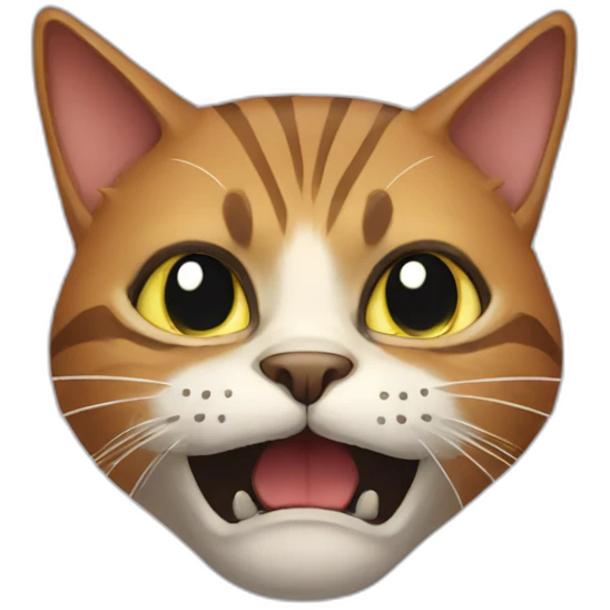 Scary cat emoji