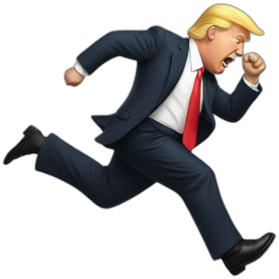 Trump jumping emoji