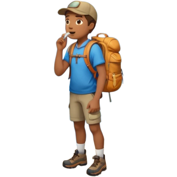 Рак свистит на горе  emoji