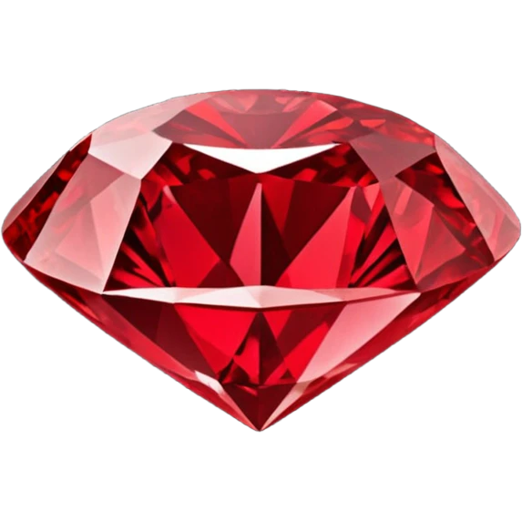 Red diamond carved on its front "RED" emoji
