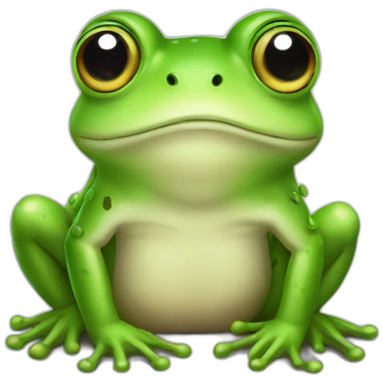 Frog cute emoji