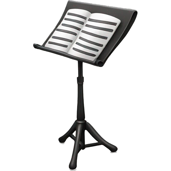 music stand emoji