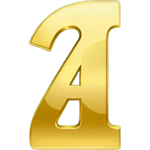 number 4 in golden and green shadows emoji