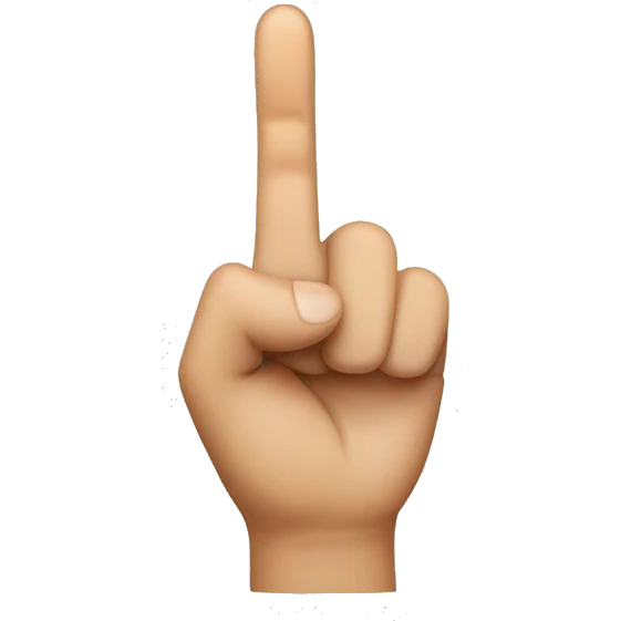 the finger emoji