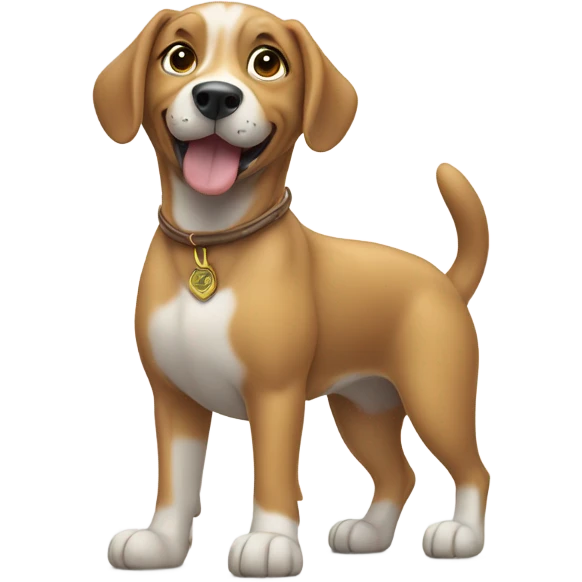 dog saluting emoji