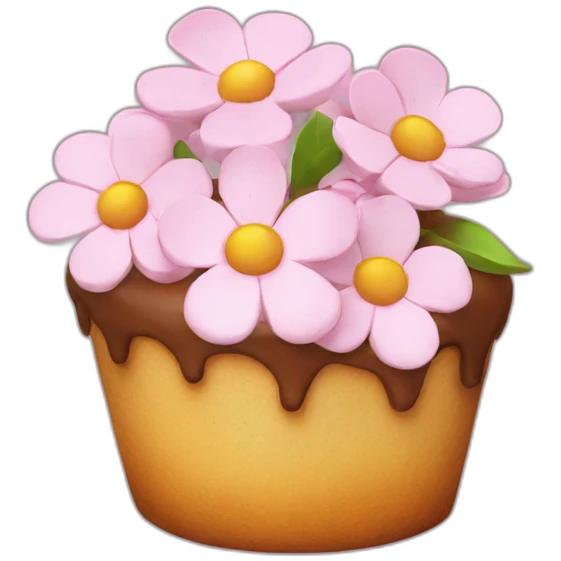 blossom cake emoji